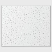 Moderne, minimale onvolmaakte Stippen zwart-wit Cadeaupapier (Vlak)