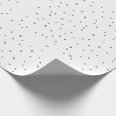 Moderne, minimale onvolmaakte Stippen zwart-wit Cadeaupapier (Hoek)