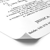 Moderne Minimale Opblazen hun telefoon bruiloft fo Poster (Hoek)