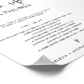 Moderne minimale opblazen hun telefoons bruiloft t poster (Hoek)