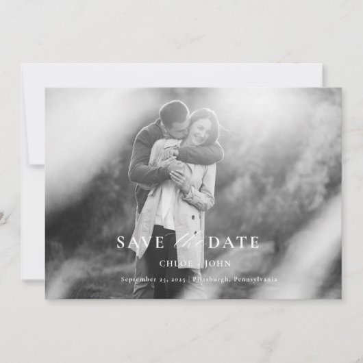 Moderne minimale opslagdatum kaart (Voorkant)