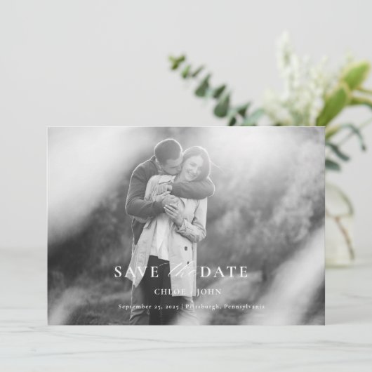 Moderne minimale opslagdatum kaart (Staand voorkant)