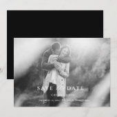 Moderne minimale opslagdatum kaart (Voorkant / Achterkant)