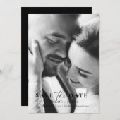 Moderne minimale opslagdatum kaart (Voorkant / Achterkant)