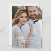 Moderne minimale opslagdatum kaart (Voorkant)