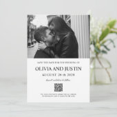 Moderne minimale opslagdatum kaart (Staand voorkant)