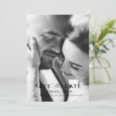 Moderne minimale opslagdatum kaart (Staand voorkant)