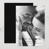 Moderne minimale opslagdatum kaart (Voorkant / Achterkant)