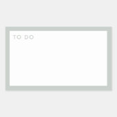 Moderne minimale opslagtijd groen om planner uit t rechthoekige sticker (Voorkant)