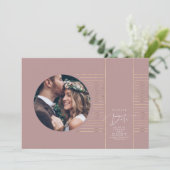 Moderne minimale opslagtijd voor de datumfoto save the date (Staand voorkant)