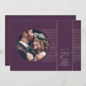 Moderne minimale opslagtijd voor de datumfoto save the date (Voorkant / Achterkant)