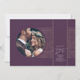 Moderne minimale opslagtijd voor de datumfoto save the date