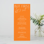 Moderne, minimale Oranje, levendige binnenste menu (Staand voorkant)
