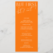 Moderne, minimale Oranje, levendige binnenste menu (Voorkant)