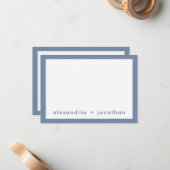 Moderne minimale paar dankzij je opmerking Stambla Notitiekaartje (Voorkant / Achterkant in situ)