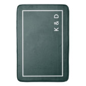 Moderne minimale paar Monogram Housewarming Badmat (Voorkant Verticaal)
