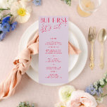 Moderne minimale Paarse en magenta bruiloft-menu Menu<br><div class="desc">Ontworpen om te coördineren met voor het "Bright" Collectie van de Uitnodiging van de Weddenschap. Klik op "Details" om meer informatie te wijzigen. Om de tekst te verplaatsen of de grootte, de doopvont, of de kleur te veranderen, klik "uitgeven gebruikend het Hulpmiddel van het Ontwerp". Uitzicht de verbinding van het...</div>