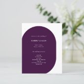 Moderne minimale Paarse geometrische grafische bru (Staand voorkant)