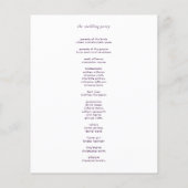 Moderne minimale Paarse geometrische grafische bru (Achterkant)