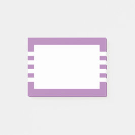 Moderne, minimale Paarse witte strepen Post-it® Notes