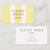 Moderne, minimale pasta-mosterdVisitekaartjes Visitekaartje (Voorkant / Achterkant)