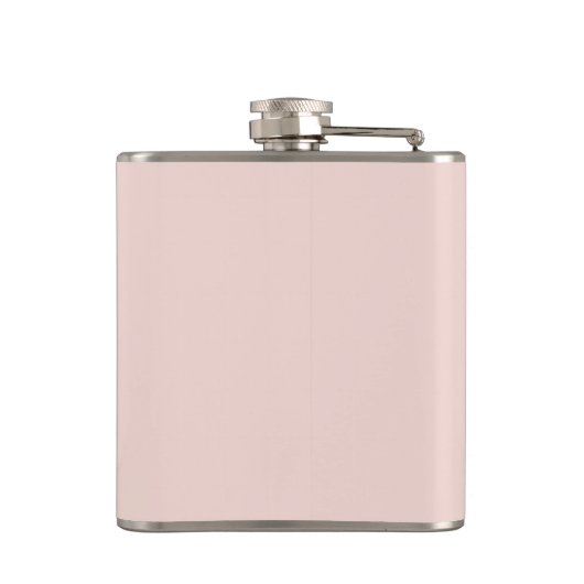 Moderne, minimale Pastel Roze Hallo en u noemt Heupfles (Achterkant)