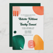 Moderne minimale penseellijnen kaart (Voorkant / Achterkant)