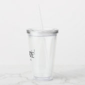 Moderne, minimale persoonlijke cadeautjes voor thu acryl drinkbeker (Links)