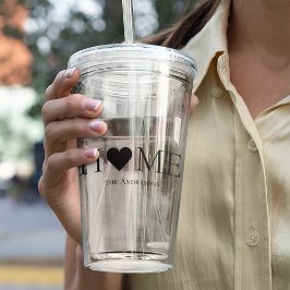 Moderne, minimale persoonlijke cadeautjes voor thu acryl drinkbeker