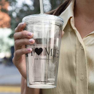 Moderne, minimale persoonlijke cadeautjes voor thu acryl drinkbeker