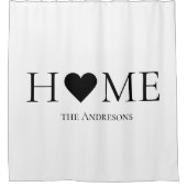 Moderne, minimale persoonlijke cadeautjes voor thu douchegordijn (Voorkant)