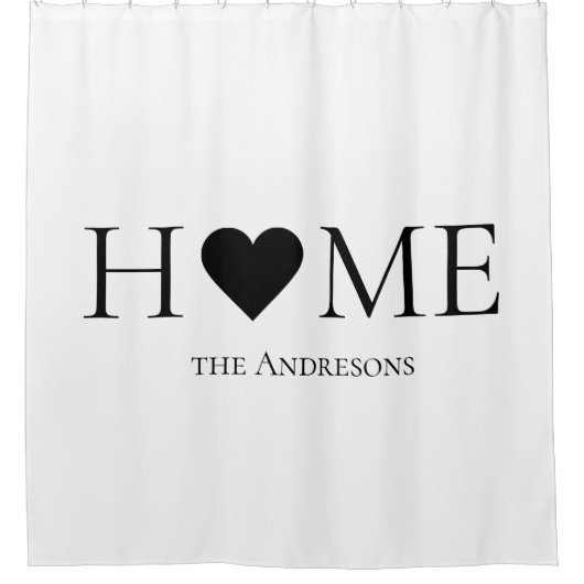 Moderne, minimale persoonlijke cadeautjes voor thu douchegordijn (Voorkant)