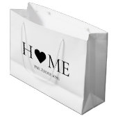 Moderne, minimale persoonlijke cadeautjes voor thu groot cadeauzakje (Voorkant Gekanteld)