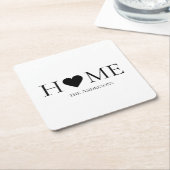 Moderne, minimale persoonlijke cadeautjes voor thu kartonnen onderzetters (Schuin)