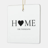 Moderne, minimale persoonlijke cadeautjes voor thu keramisch ornament (Links)