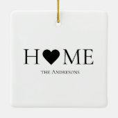 Moderne, minimale persoonlijke cadeautjes voor thu keramisch ornament (Achterkant)