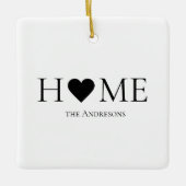 Moderne, minimale persoonlijke cadeautjes voor thu keramisch ornament (Voorkant)