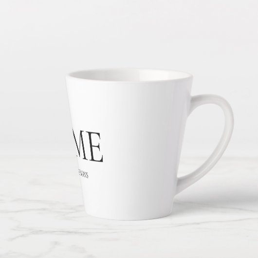 Moderne, minimale persoonlijke cadeautjes voor thu latte mok (Rechts)