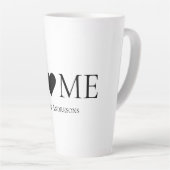 Moderne, minimale persoonlijke cadeautjes voor thu latte mok (Rechterhoek)