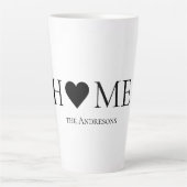 Moderne, minimale persoonlijke cadeautjes voor thu latte mok (Voorkant)