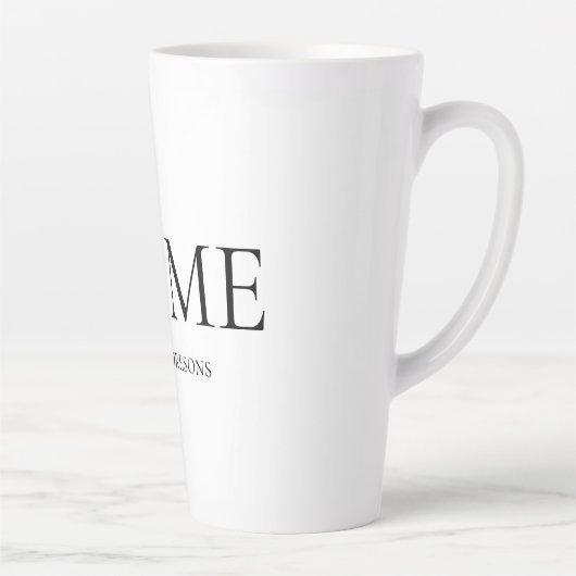 Moderne, minimale persoonlijke cadeautjes voor thu latte mok (Rechts)