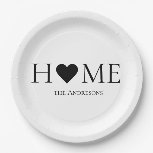 Moderne, minimale persoonlijke cadeautjes voor thu papieren bordje (Voorkant)