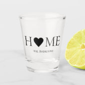 Moderne, minimale persoonlijke cadeautjes voor thu shot glas (Voorkant)