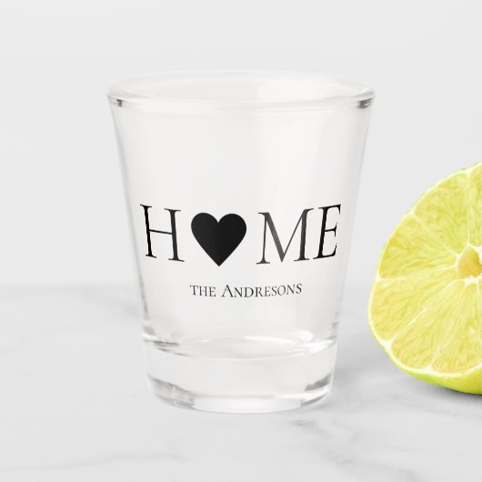 Moderne, minimale persoonlijke cadeautjes voor thu shot glas (Voorkant)