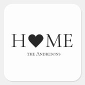 Moderne, minimale persoonlijke cadeautjes voor thu vierkante sticker (Voorkant)