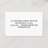 Moderne, minimale persoonlijke cadeautjes voor thu visitekaartje (Achterkant)