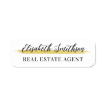 Moderne, minimale persoonlijke ID-badge-Sjabloon