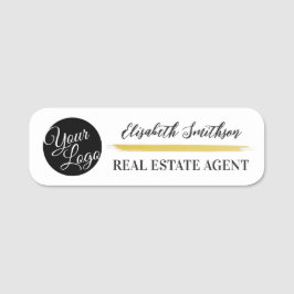 Moderne, minimale persoonlijke ID-badge-Sjabloon Naamplaatje