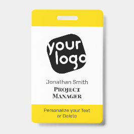 Moderne Minimale Persoonlijke Identiteitskaart van Badge