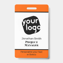 Moderne Minimale Persoonlijke Identiteitskaart van Badge